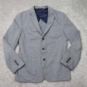 Banana Republic Mens Blazer Jacket Sz 42R Gray Tailored Slim Fit Sport Coat